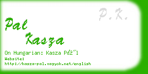 pal kasza business card